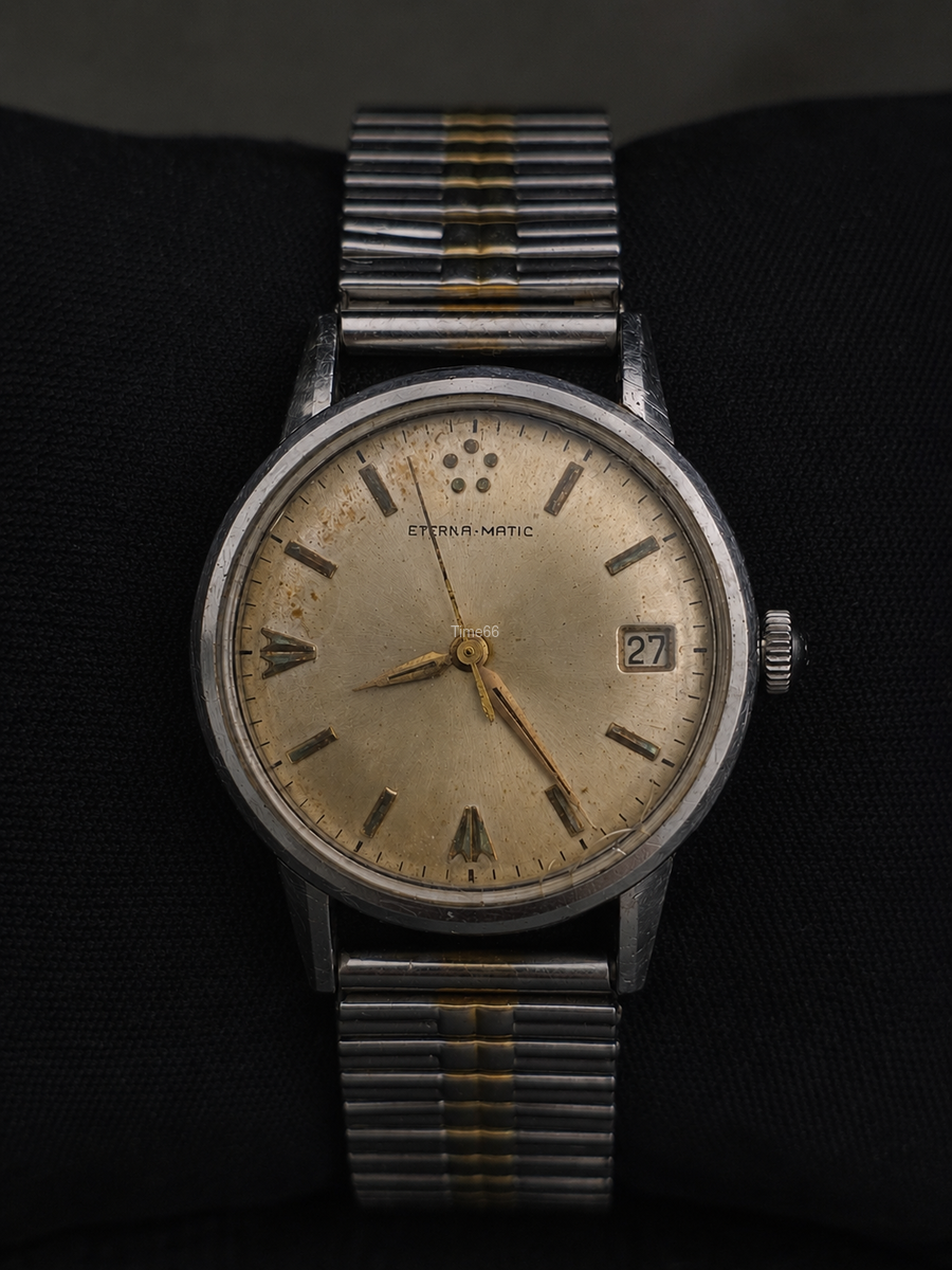 Eterna-Matic Date Automático Suíço Original - Final da Década de 1950
