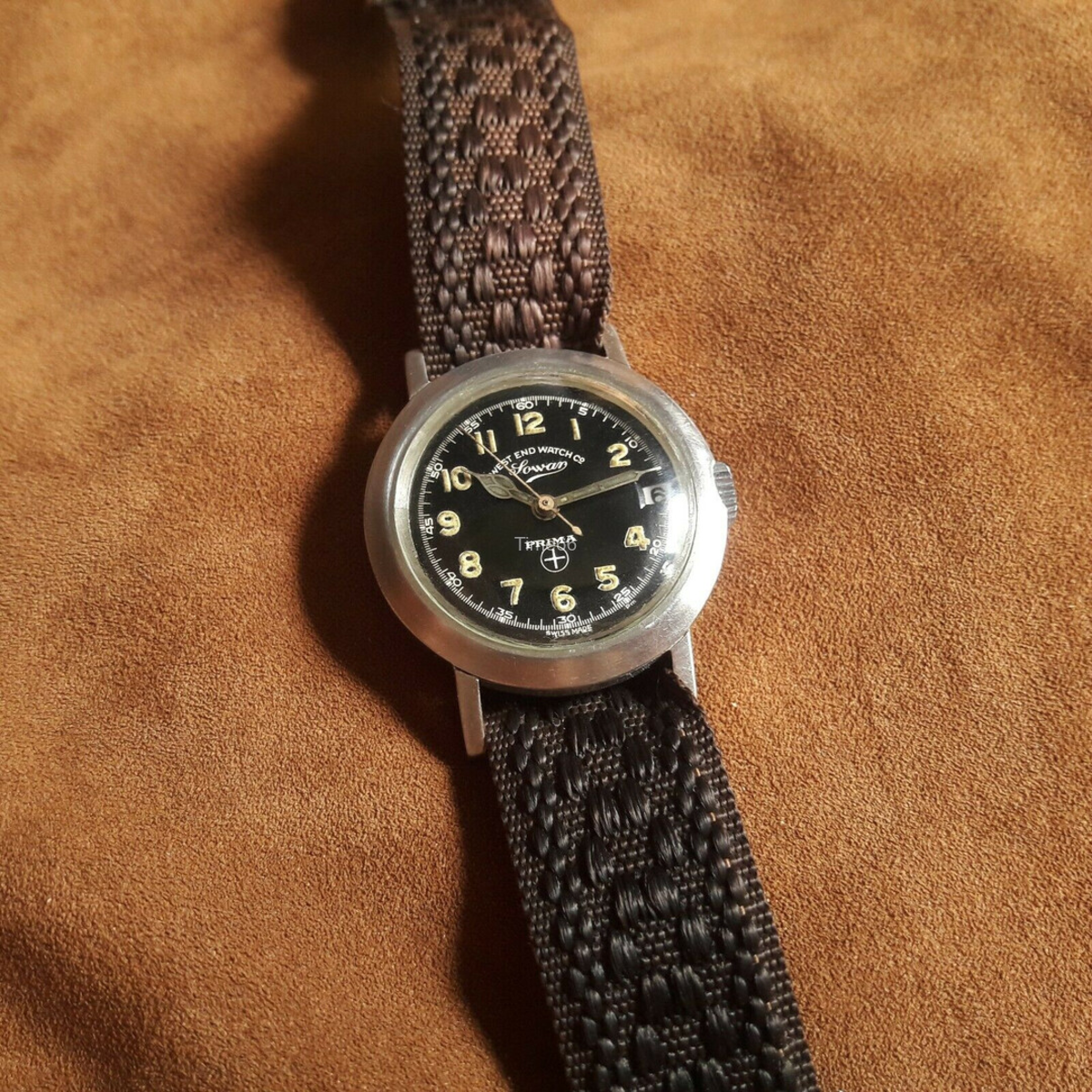 WEST END WATCH CO. SOWAN PRIMA — RELÓGIO DE PILOTO DA SEGUNDA GUERRA MUNDIAL (DÉCADA DE 1940)