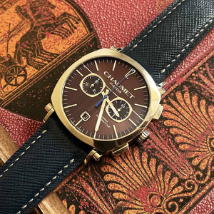 CHAUMET DANDY AUTOMATIC CHRONOGRAPH — EDIÇÃO EXCLUSIVA BROWN DIAL (MODERN EDITION)